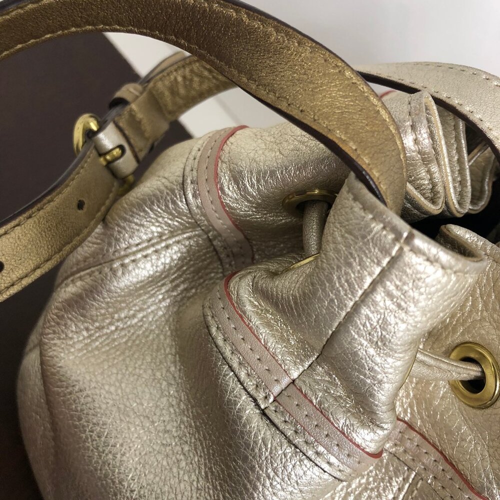 Coach Vintage Audrey Leather Drawstring Bucket Bag RARE - Picture 10 of 11